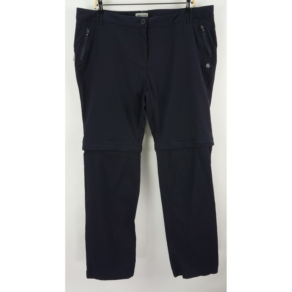 Craghoppers Convertible Cargo Hiking Pants Women's 16 x 32" Inseam Blue Nylon